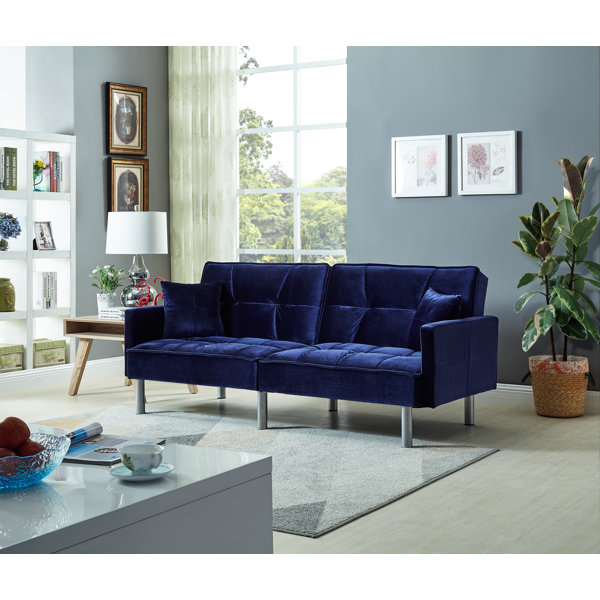 Mercer41 Hemphill Velvet Sleeper Sofa & Reviews